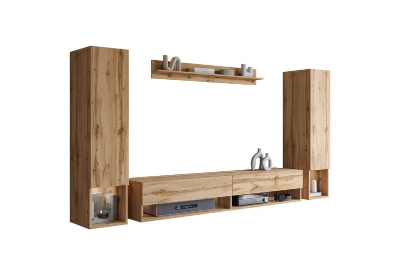 Amadeo TV-møbelsæt - Brun - Møbler - TV borde & mediemøbler - Tv-møbelsæt