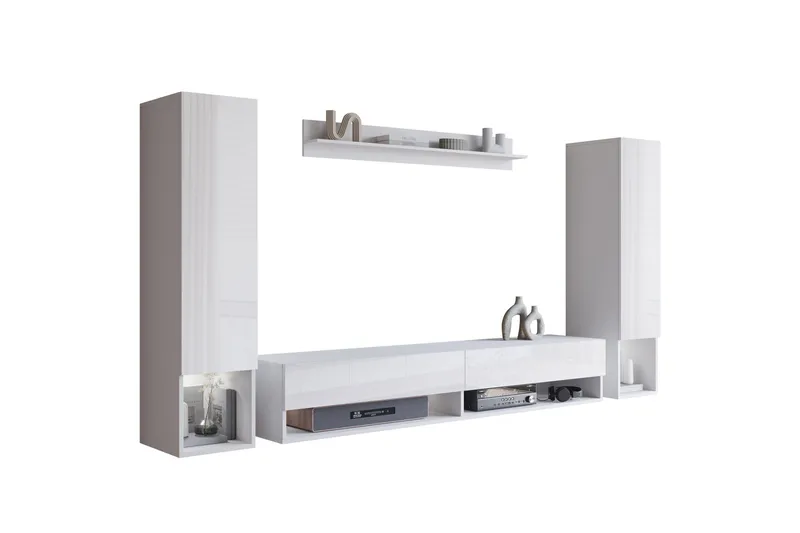 Amadeo TV-møbelsæt, Hvid