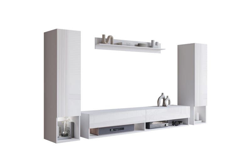Amadeo TV-møbelsæt - Hvid - Møbler - TV borde & mediemøbler - Tv-møbelsæt