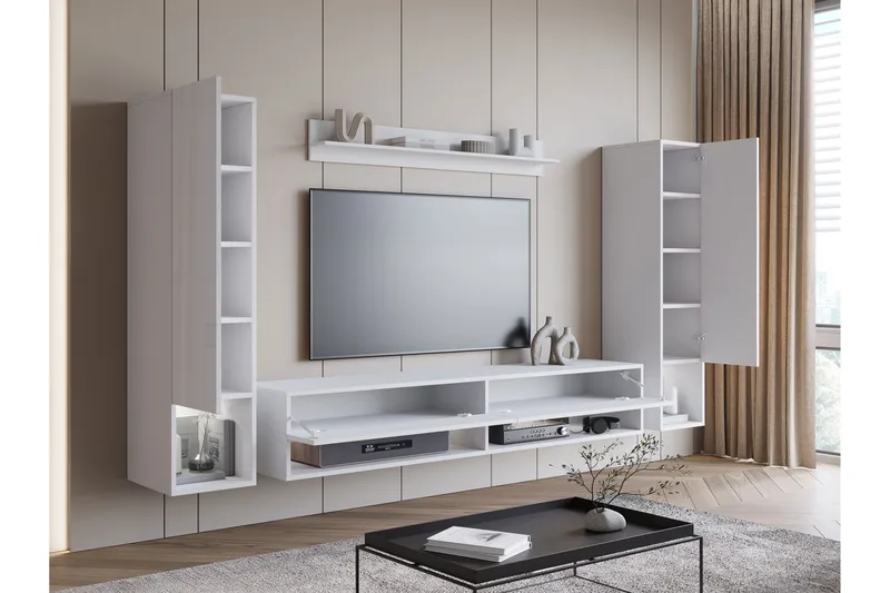 Amadeo TV-møbelsæt - Sort - Møbler - TV borde & mediemøbler - Tv-møbelsæt