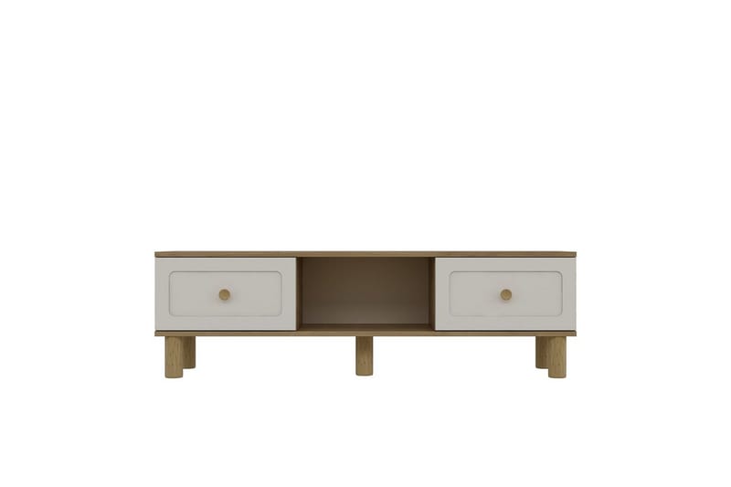 Amarinda TV-bord 150 cm - Brun/Hvid - Møbler - TV borde & mediemøbler - TV-borde