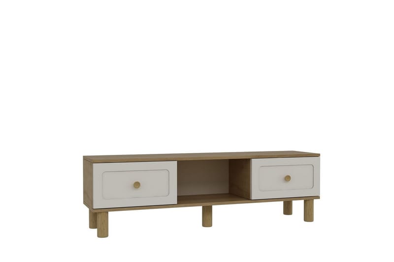 Amarinda TV-bord 150 cm - Brun/Hvid - Møbler - TV borde & mediemøbler - TV-borde
