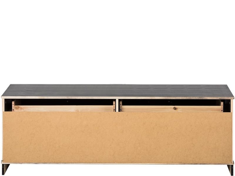 Anita Fritstående Tv-bord 137 cm med Opbevaring i Mørkt Træ - Brun - Møbler - TV borde & mediemøbler - TV-borde