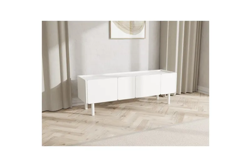 Anno TV-bænk 160 cm - Hvid - Møbler - TV borde & mediemøbler - TV-borde