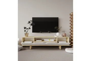 Arvo TV-bænk 180x30 cm - Brun/Hvid - Møbler - TV borde & mediemøbler - TV-borde