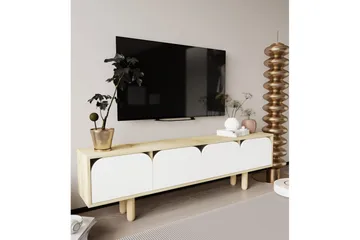 Arvo TV-bænk 180x30 cm - Brun/Hvid - Møbler - TV borde & mediemøbler - TV-borde