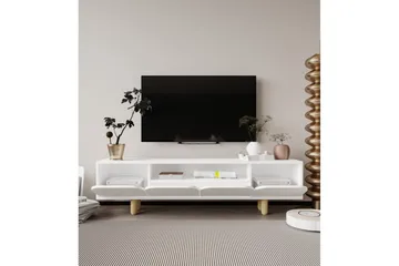 Arvo TV-bænk 180x30 cm - Hvid - Møbler - TV borde & mediemøbler - TV-borde