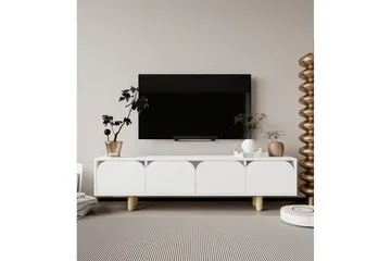 Arvo TV-bænk 180x30 cm - Hvid - Møbler - TV borde & mediemøbler - TV-borde