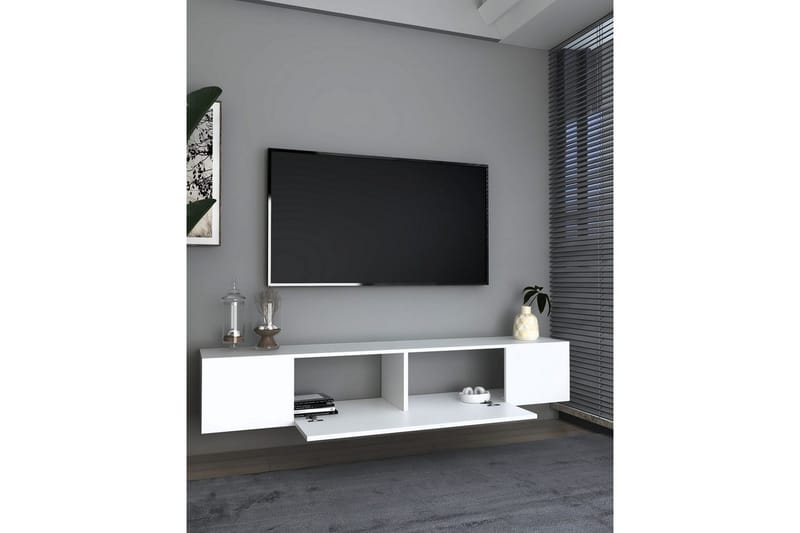 Avryn TV-bænk 150 cm - Hvid - Møbler - TV borde & mediemøbler - TV-borde