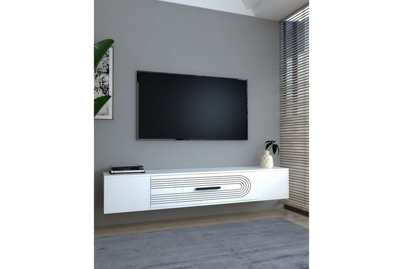 Avryn TV-bænk 150 cm - Hvid - Møbler - TV borde & mediemøbler - TV-borde