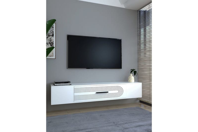 Avryn TV-bænk 150 cm - Hvid - Møbler - TV borde & mediemøbler - TV-borde