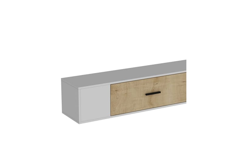 Avryn TV-bænk 150 cm - Hvid/Eg - Møbler - TV borde & mediemøbler - TV-borde