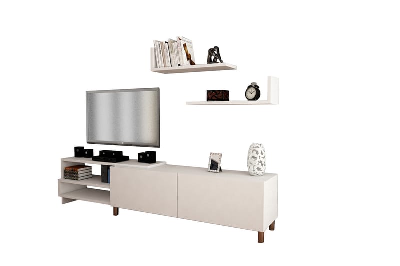 Ayaze tv-bord - Hvid - Tv-møbelsæt