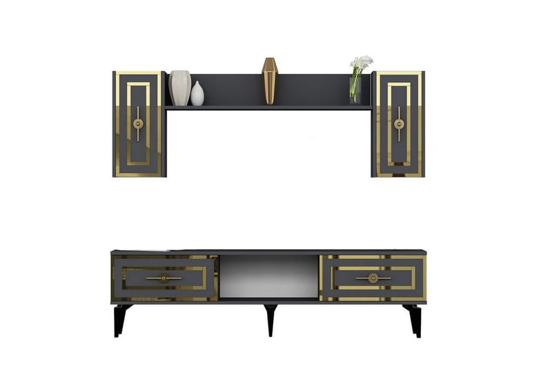 Barriet TV Møbelsæt 150x29,6 cm - Antracit - Møbler - TV borde & mediemøbler - Tv-møbelsæt