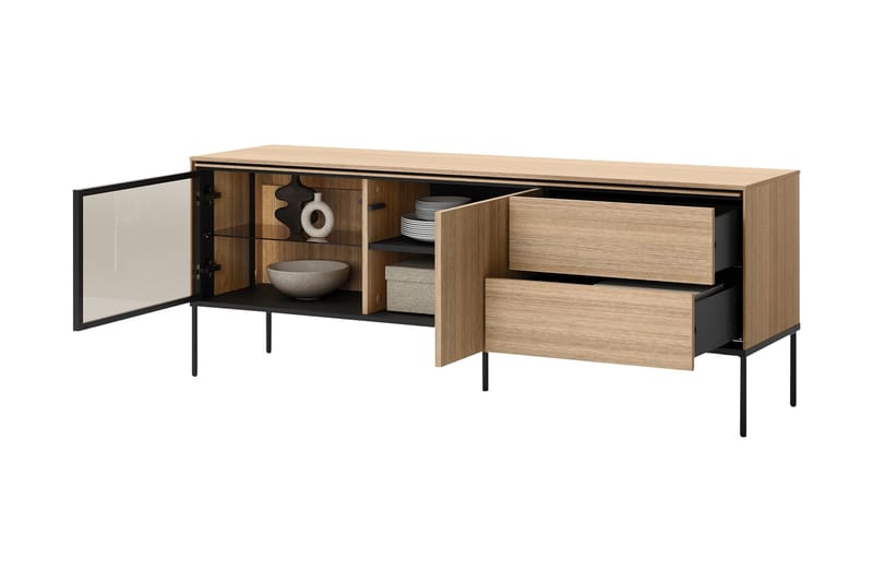 Basici TV-bænk 167x41 cm - Brun - Møbler - TV borde & mediemøbler - TV-borde