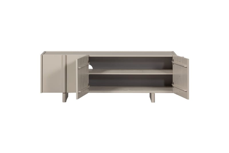 Basu Fritstående Tv-bord 152 cm med Opbevaring i Lyst Træ - Beige - Møbler - TV borde & mediemøbler - TV-borde