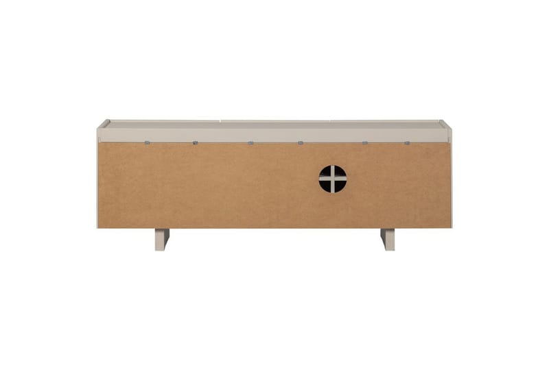 Basu Fritstående Tv-bord 152 cm med Opbevaring i Lyst Træ - Beige - Møbler - TV borde & mediemøbler - TV-borde