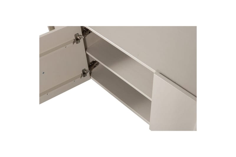 Basu Fritstående Tv-bord 152 cm med Opbevaring i Lyst Træ - Beige - Møbler - TV borde & mediemøbler - TV-borde