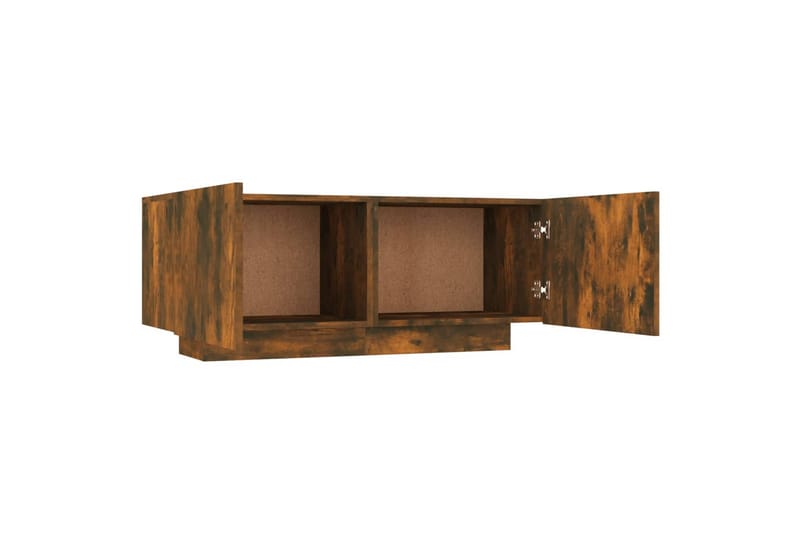 beBasic tv-bord 100x35x40 cm konstrueret træ røget egetræsfarve - Brun - Møbler - TV borde & mediemøbler - TV-borde