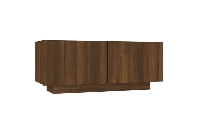 beBasic tv-bord 100x35x40cm konstrueret træ brun egetræsfarve - Brun - TV-borde