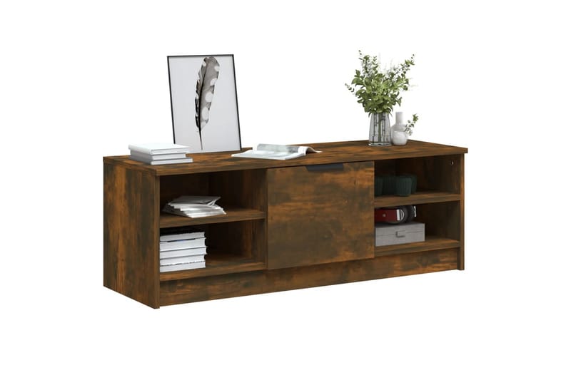 beBasic tv-bord 102x35,5x36,5 cm konstrueret træ røget egetræsfarve - Brun - Møbler - TV borde & mediemøbler - TV-borde