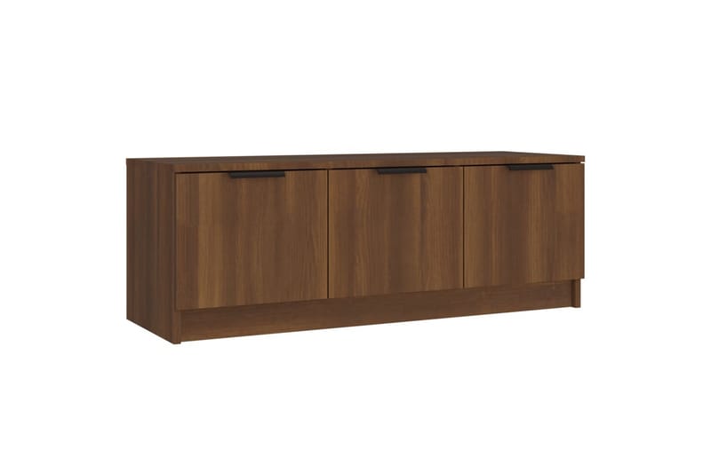beBasic tv-bord 102x35x36,5 cm konstrueret træ brun egetræsfarve - Brun - Møbler - TV borde & mediemøbler - TV-borde