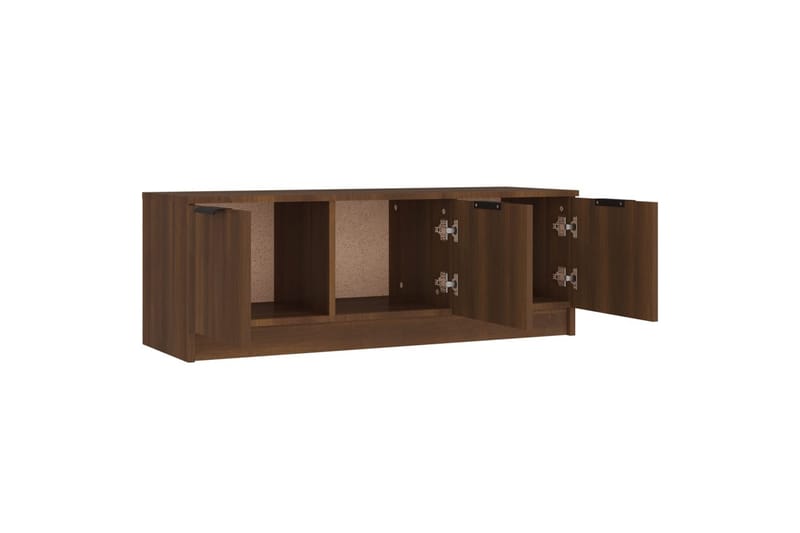 beBasic tv-bord 102x35x36,5 cm konstrueret træ brun egetræsfarve - Brun - Møbler - TV borde & mediemøbler - TV-borde