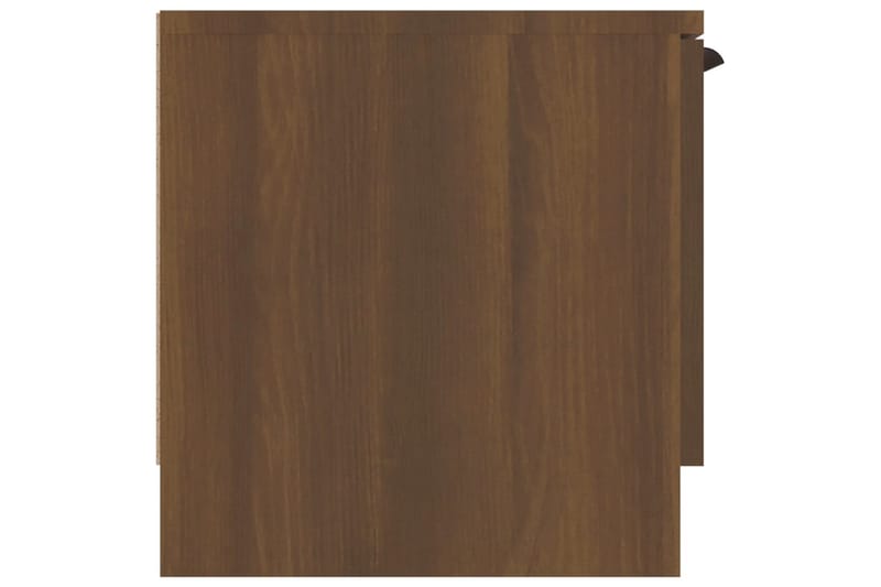 beBasic tv-bord 102x35x36,5 cm konstrueret træ brun egetræsfarve - Brun - TV-borde