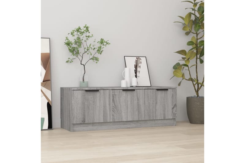 beBasic tv-bord 102x35x36,5 cm konstrueret træ grå sonoma-eg - GrÃ¥ - Møbler - TV borde & mediemøbler - TV-borde