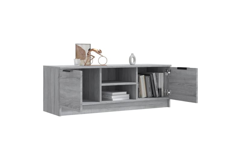 beBasic tv-bord 102x35x36,5 cm konstrueret træ grå sonoma-eg - GrÃ¥ - Møbler - TV borde & mediemøbler - TV-borde