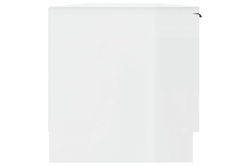 beBasic tv-bord 102x35x36,5 cm konstrueret træ hvid højglans - Hvid - Møbler - TV borde & mediemøbler - TV-borde