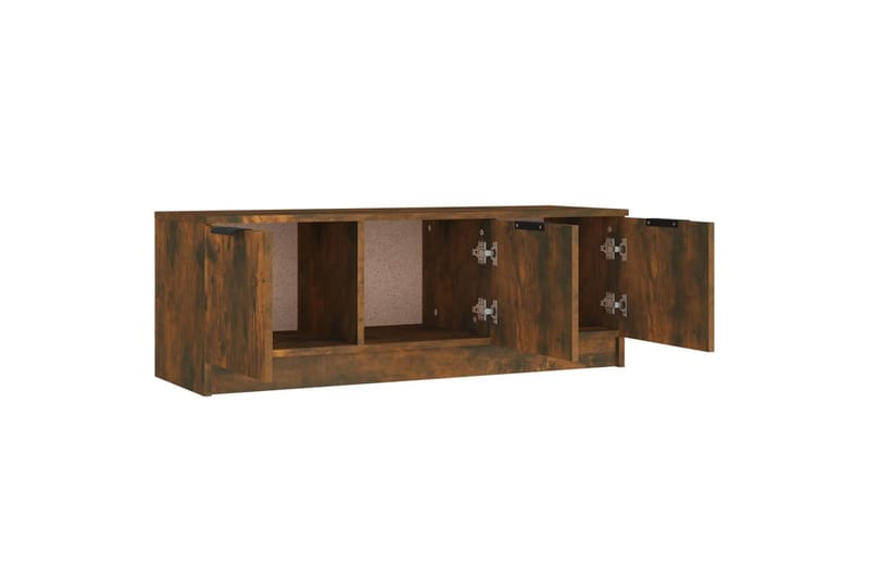 beBasic tv-bord 102x35x36,5 cm konstrueret træ røget egetræsfarve - Brun - Møbler - TV borde & mediemøbler - TV-borde