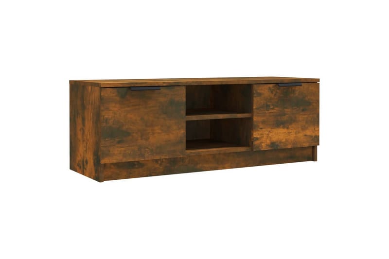 beBasic tv-bord 102x35x36,5 cm konstrueret træ røget egetræsfarve - Brun - Møbler - TV borde & mediemøbler - TV-borde