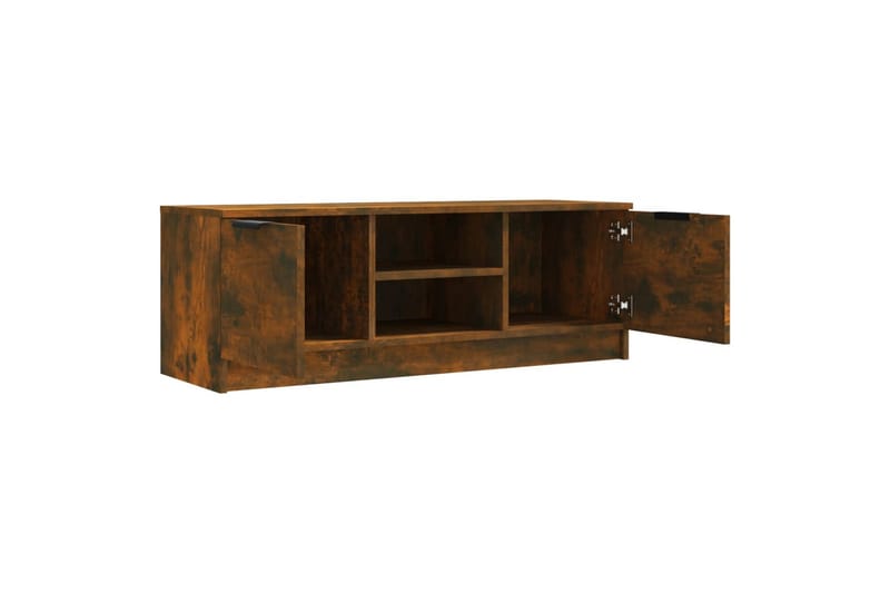beBasic tv-bord 102x35x36,5 cm konstrueret træ røget egetræsfarve - Brun - Møbler - TV borde & mediemøbler - TV-borde