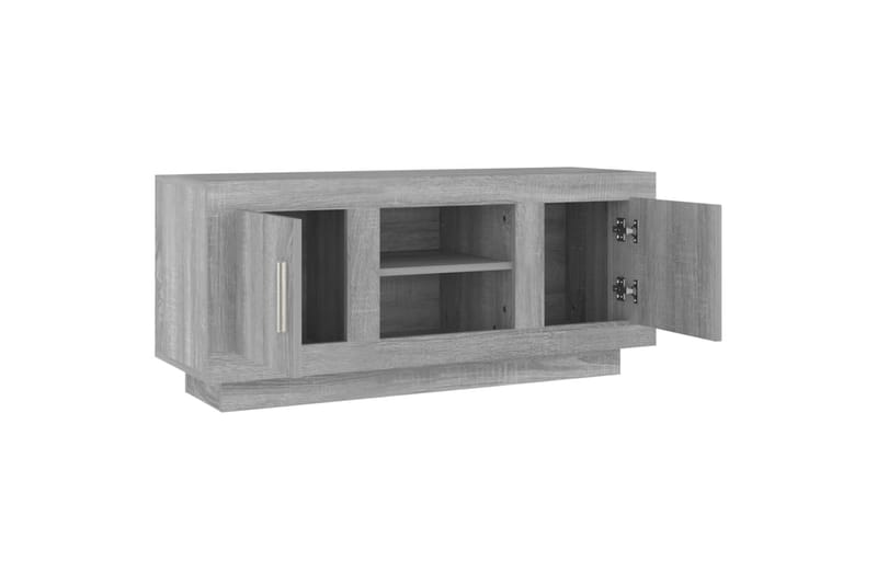 beBasic tv-bord 102x35x45 cm konstrueret træ grå sonoma-eg - GrÃ¥ - TV-borde