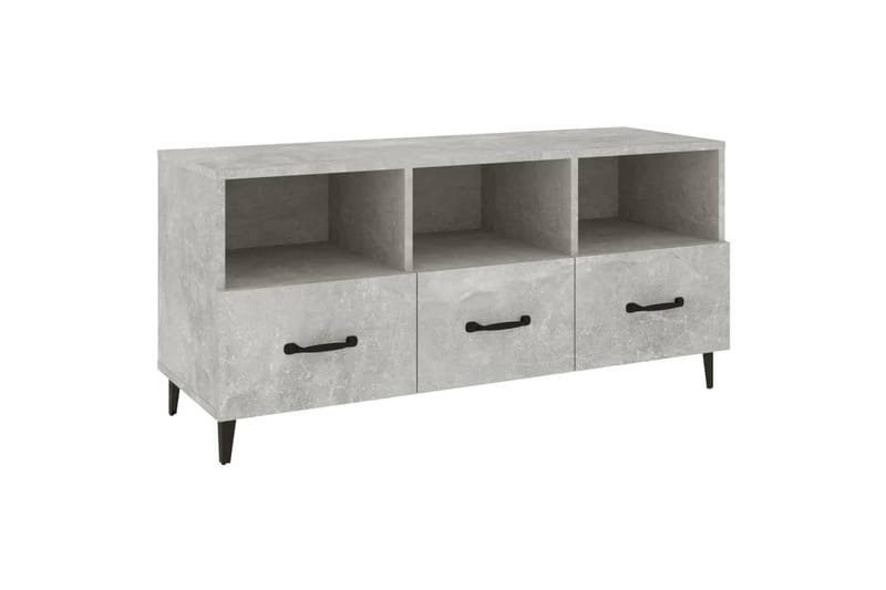 beBasic tv-bord 102x35x50 cm konstrueret træ betongrå - GrÃ¥ - Møbler - TV borde & mediemøbler - TV-borde