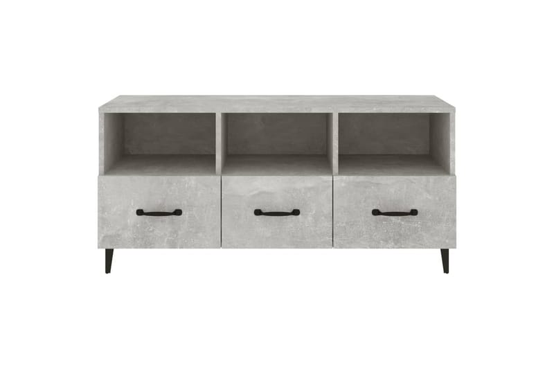 beBasic tv-bord 102x35x50 cm konstrueret træ betongrå - GrÃ¥ - Møbler - TV borde & mediemøbler - TV-borde