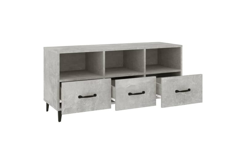 beBasic tv-bord 102x35x50 cm konstrueret træ betongrå - GrÃ¥ - Møbler - TV borde & mediemøbler - TV-borde