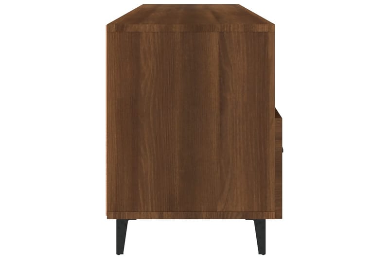 beBasic tv-bord 102x35x50 cm konstrueret træ brun egetræsfarve - Brun - TV-borde