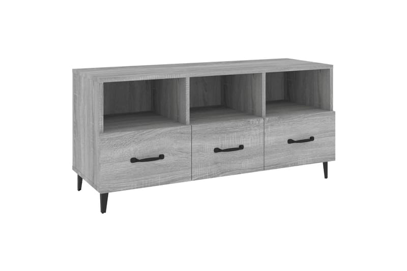 beBasic tv-bord 102x35x50 cm konstrueret træ grå sonoma-eg - GrÃ¥ - Møbler - TV borde & mediemøbler - TV-borde