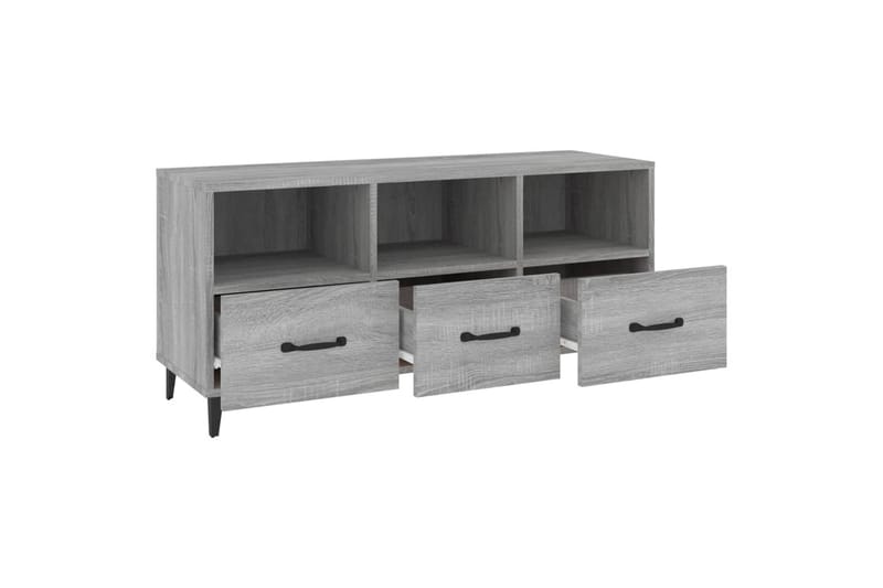 beBasic tv-bord 102x35x50 cm konstrueret træ grå sonoma-eg - GrÃ¥ - Møbler - TV borde & mediemøbler - TV-borde