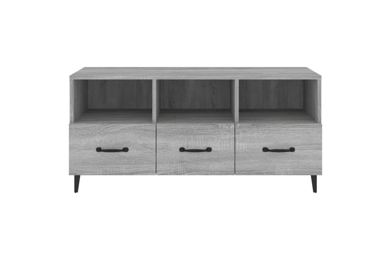 beBasic tv-bord 102x35x50 cm konstrueret træ grå sonoma-eg - GrÃ¥ - Møbler - TV borde & mediemøbler - TV-borde