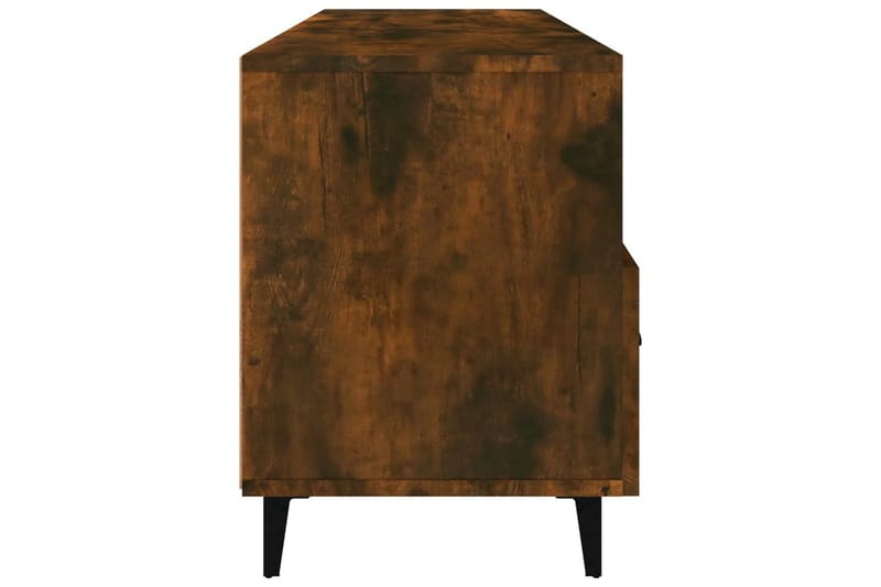 beBasic tv-bord 102x35x50 cm konstrueret træ røget egetræsfarve - Brun - TV-borde
