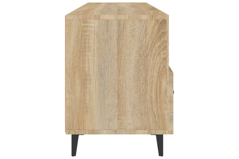 beBasic tv-bord 102x35x50 cm konstrueret træ sonoma-eg - Brun - TV-borde