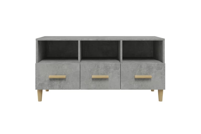 beBasic tv-bord 102x36x50 cm konstrueret træ betongrå - GrÃ¥ - Møbler - TV borde & mediemøbler - TV-borde
