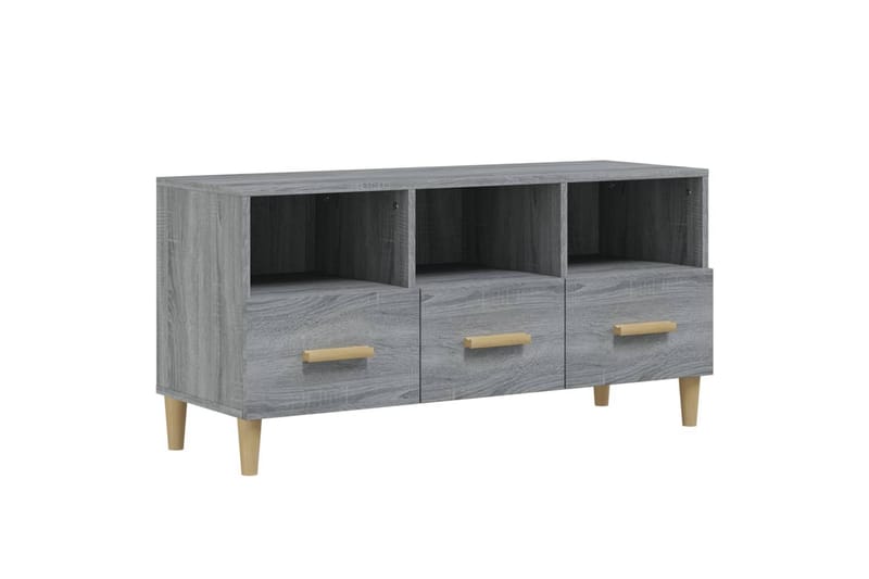 beBasic tv-bord 102x36x50 cm konstrueret træ grå sonoma-eg - GrÃ¥ - Møbler - TV borde & mediemøbler - TV-borde