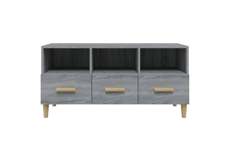beBasic tv-bord 102x36x50 cm konstrueret træ grå sonoma-eg - GrÃ¥ - Møbler - TV borde & mediemøbler - TV-borde