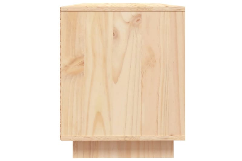 beBasic tv-bord 110,5x35x44 cm massivt fyrretræ - Brun - Møbler - TV borde & mediemøbler - TV-borde