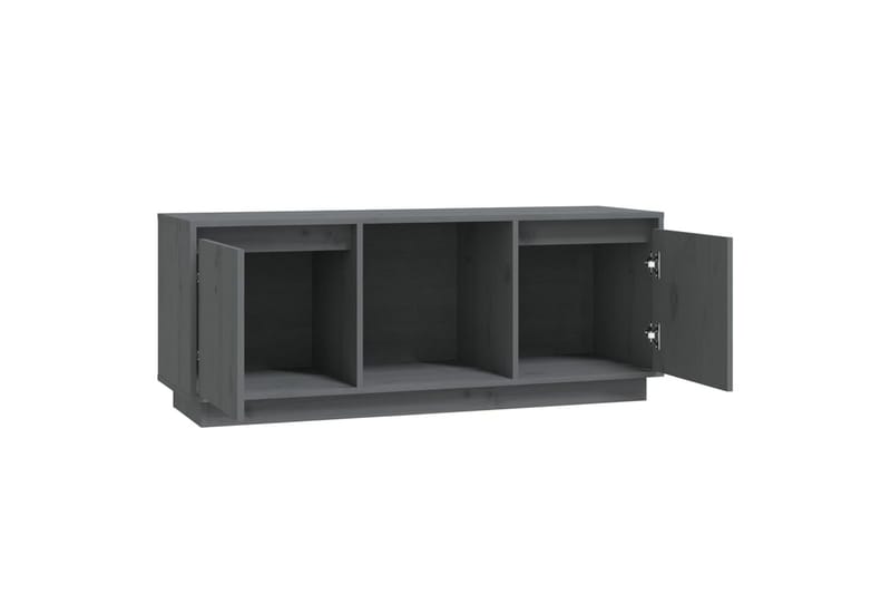 beBasic tv-bord 110,5x35x44 cm massivt fyrretræ grå - GrÃ¥ - Møbler - TV borde & mediemøbler - TV-borde