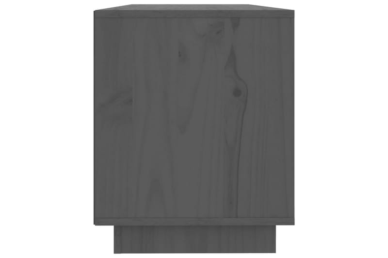 beBasic tv-bord 110,5x35x44 cm massivt fyrretræ grå - GrÃ¥ - Møbler - TV borde & mediemøbler - TV-borde